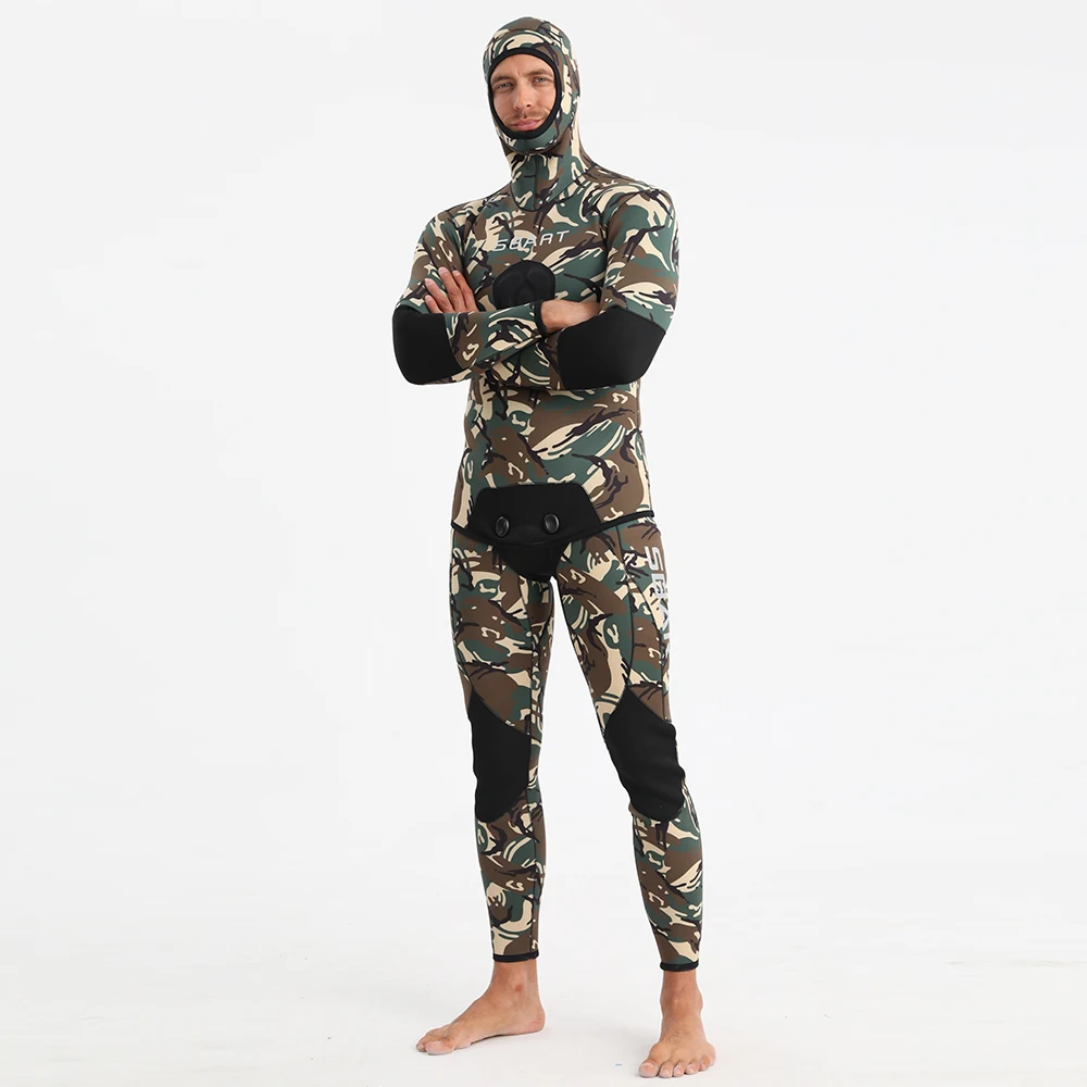 SBART High Quality Traje De Buceo Freediving Suit Neoprene Warm Spearfishing Wetsuit Snorkeling Swim Wear 3/5mm Camo Wet Suit