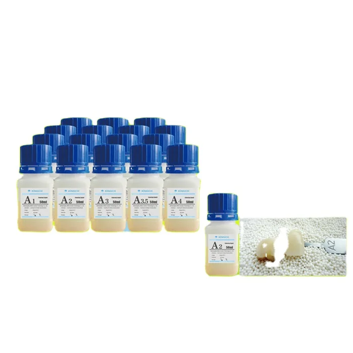 Kingch 16+26 shade staining solution coloring liquid for HT ST UT white dental zirconia blocks