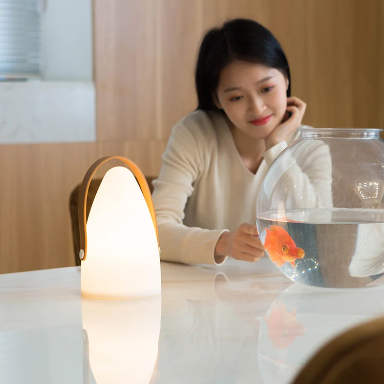 Clearance Price Modern Bullet Shape Rechargeable Portable Bedside RGB Lantern Led Table Lamps For Kids