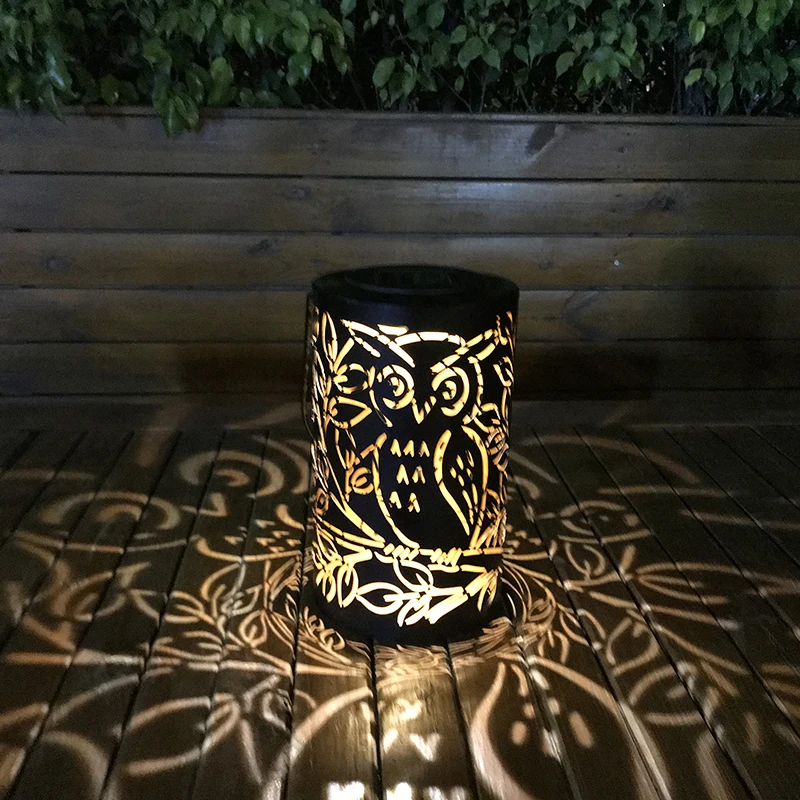 Owl Pattern solar decorative lamp for landscape garden stake, Solar pathway lamp