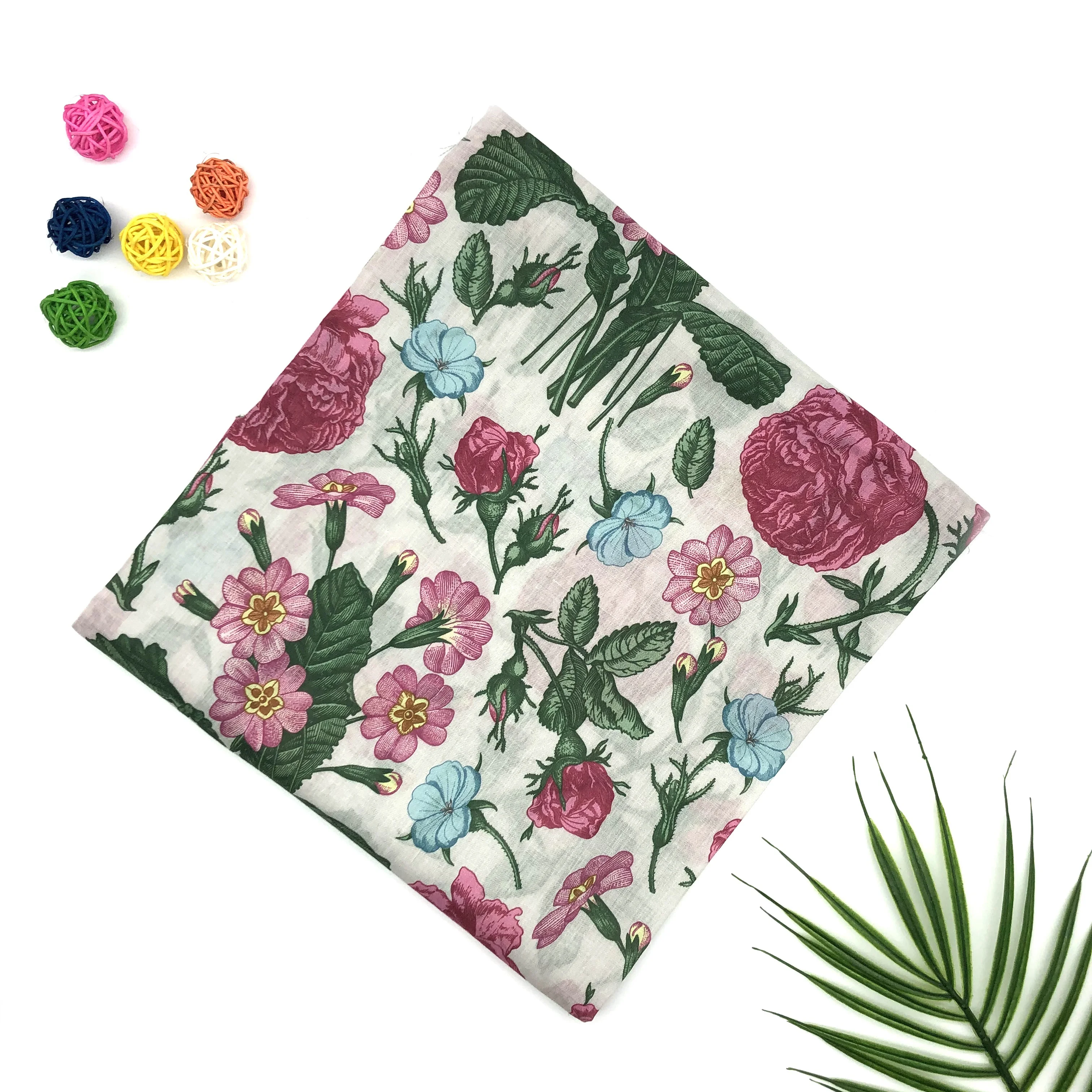 Hot Selling printed linen fabric for dress