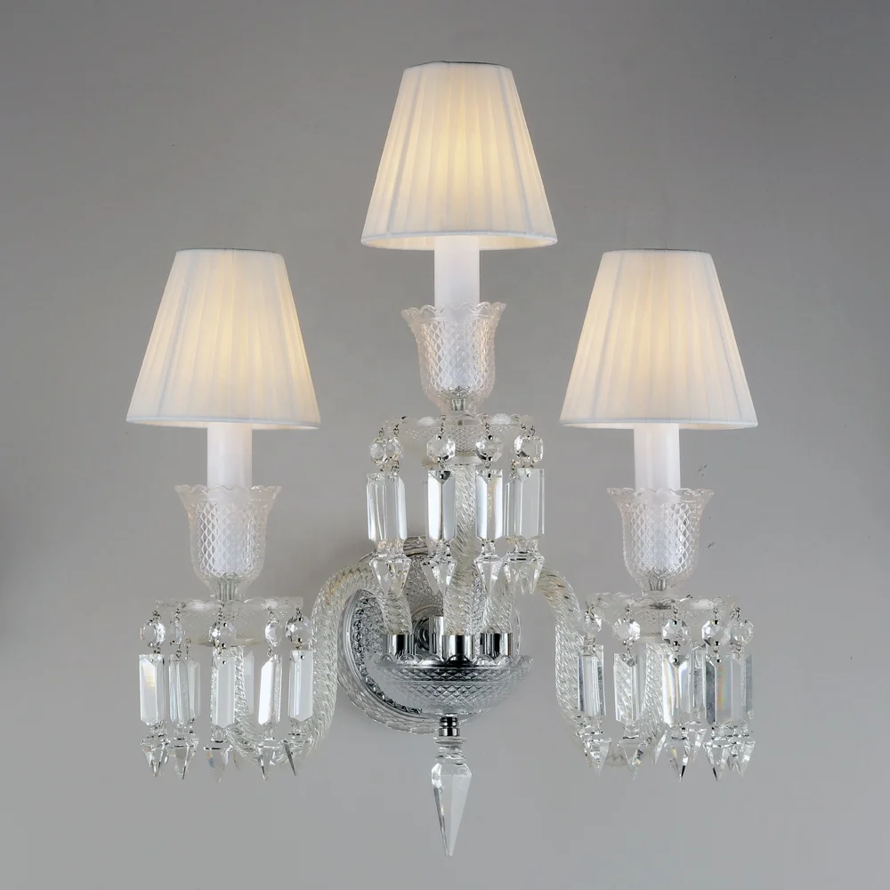 Modern Living Room Wall Mounted Bedside Indoor Crystal Wall Lamp for Home Decoration