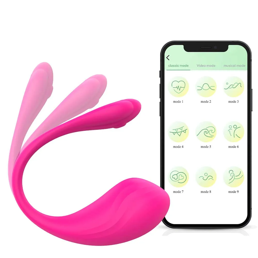 Bluetooth APP Controlled Vibrating Egg Wireless G Spot Wearable Panty Vibrator Sex Toy For Couples