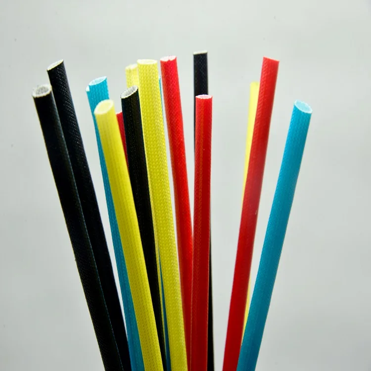 Acrylic Coated Resin Fiberglass Sleeves Electric Motor Insulating Material Fiberglass Sleeves