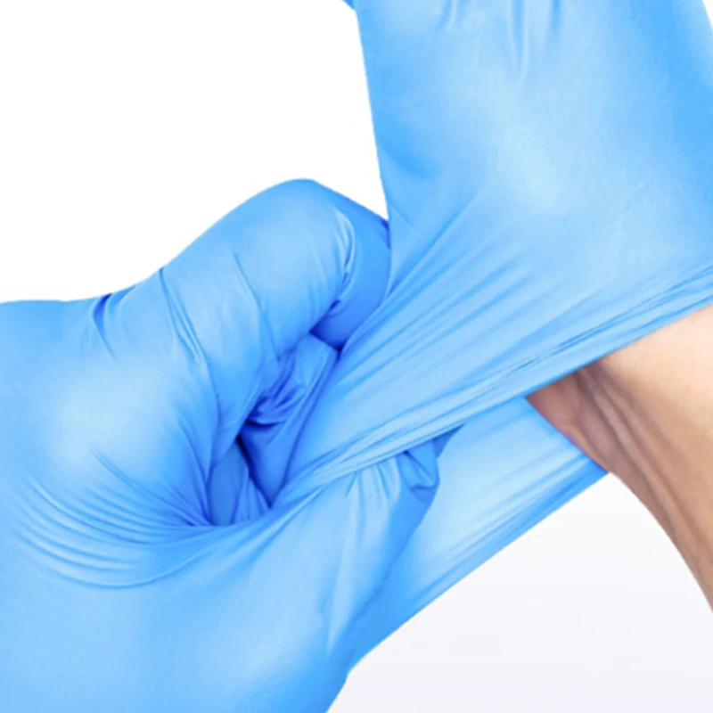 CE OEM Factory Price Examination Grip Blu Box Gloves Nitrile Glove For Medical And Healthcare Products