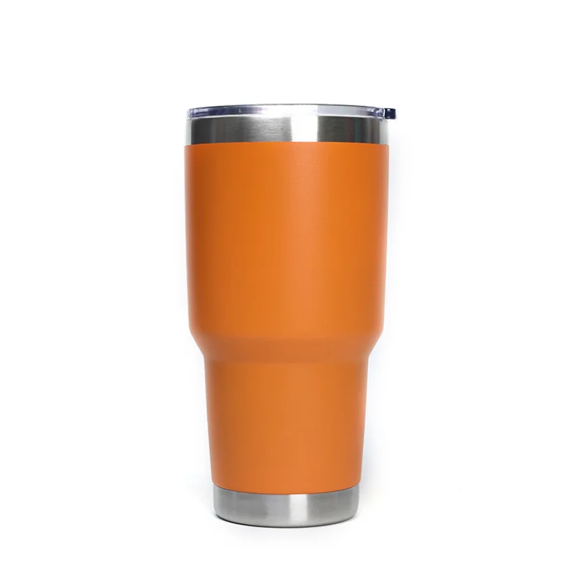 
factory direct sale powder coated 30oz vacuum insulated stainless steel Magnetic tumbler lid tumbler with Magnetic slider lid 