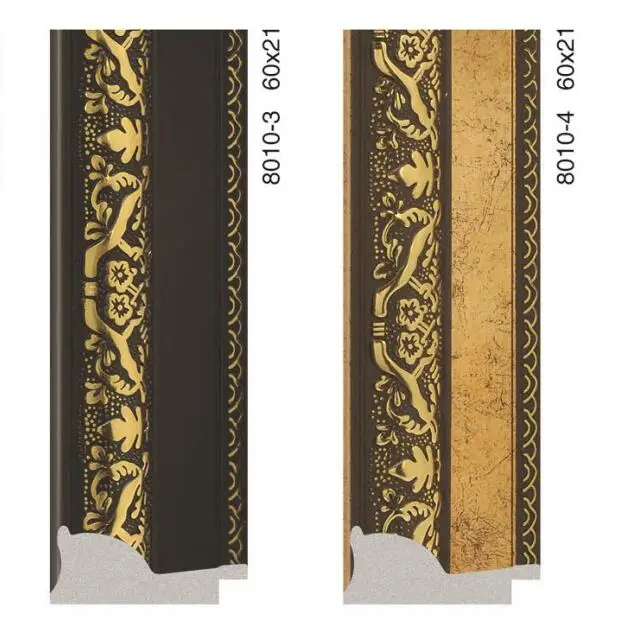 Goodin Modern Design PS8010-4 Picture Photo Frame Moulding Professional China Factory Cheap PS Plastic Mirror Frame Moulding