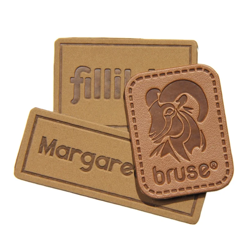Custom Leather Branded Patches for Clothing for Garment