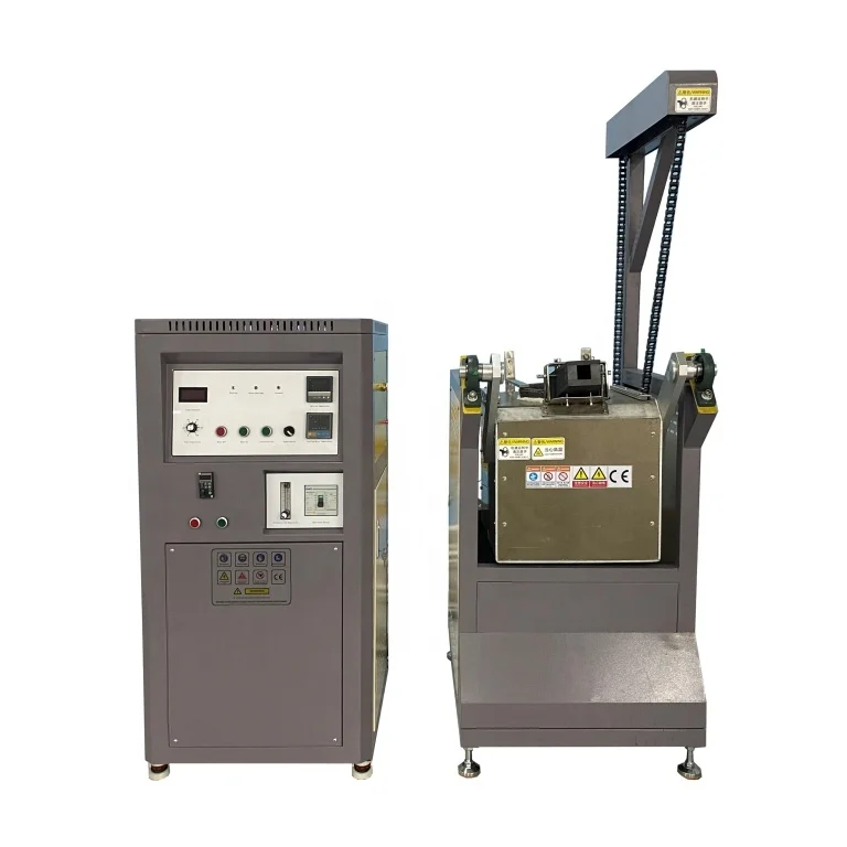 Easy operation Metal Melting Oven motor chain tilting furnace machine for melting gold/silver/copper