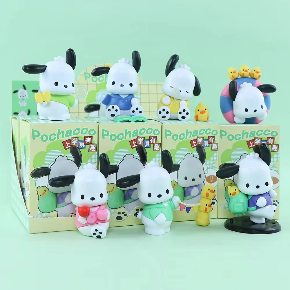 Cartoon Sanrios Kuromi Melody Pvc Action Anime Figure Toy Blind Box With Box