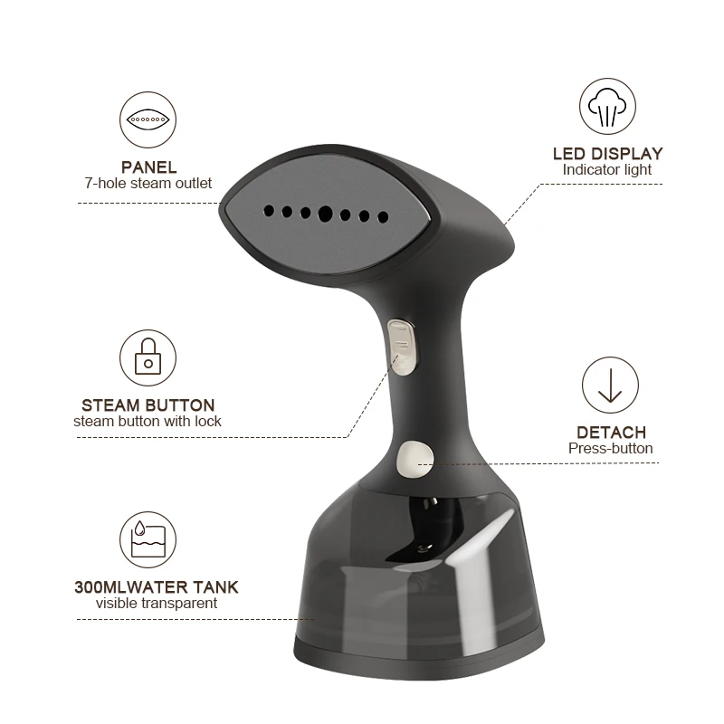 Shirts Ironing Machine Clothes Steam Iron 1800W Handheld Garment Steamer Travel Fabric Steamer