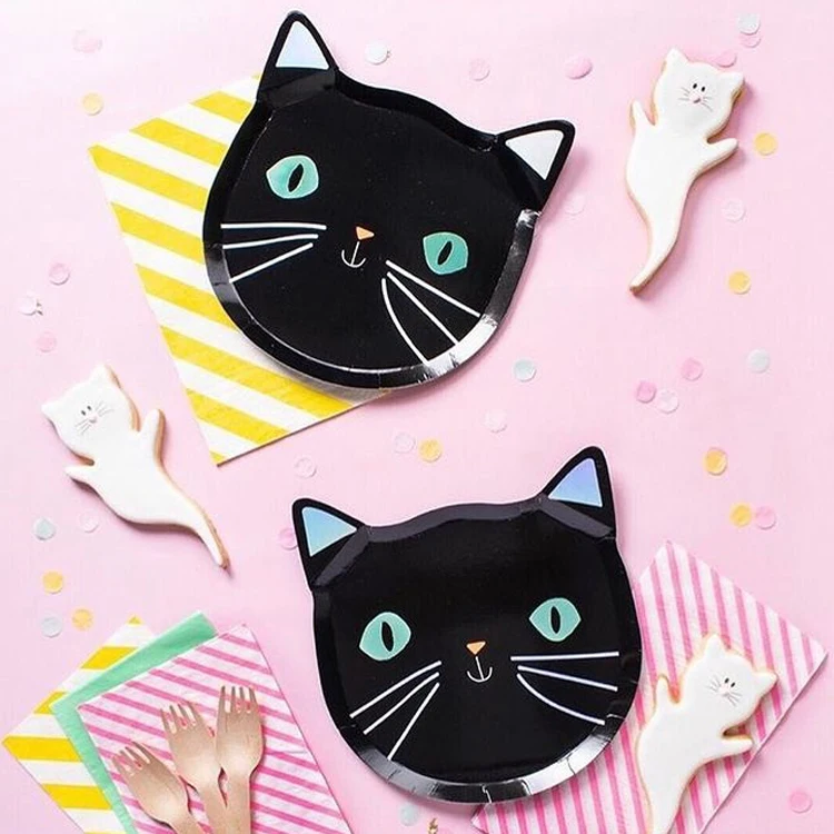 Wholesale promotional colorful disposable Luncheon Plates Birthday Party paper plates