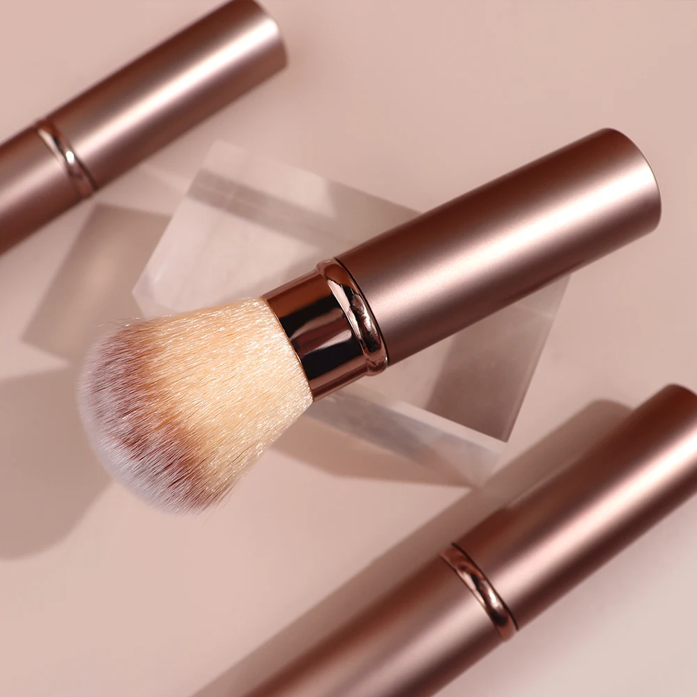 Beauty Planet Hot Sales Portable Rose Gold Makeup Brushes Single Makeup Brush Professional Retractable Kabuki Makeup Brush