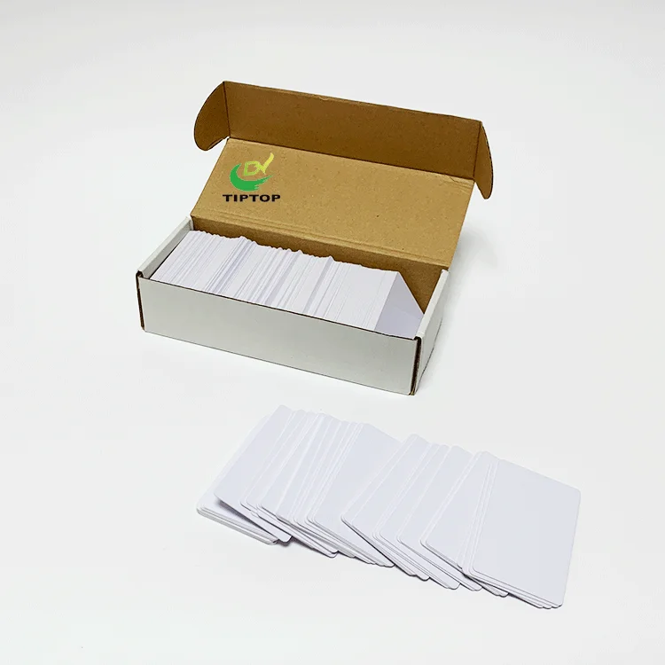Tiptop high quality PVC plastic card blank plastic id card for printing