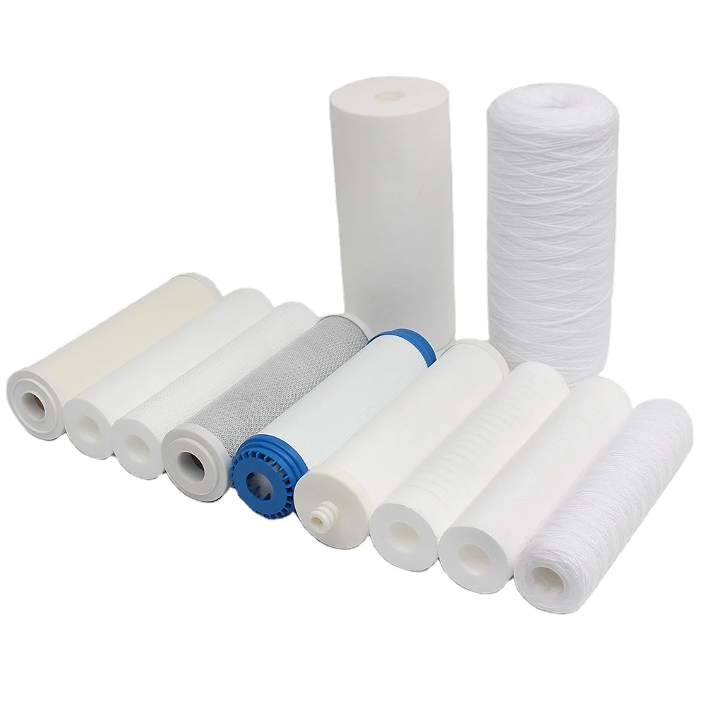 PP закрученный осадок расплавленный коричневый хлопок RO части CTO UDF фильтр для воды