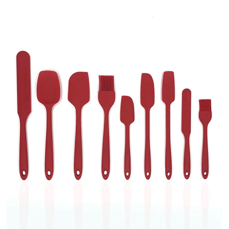 Оптовая Продажа BPA бесплатно кухня сковорода выпечная прокладка салфетка для Utenils Премиум 5 шт. силиконовые лопатки из нержавеющей стали