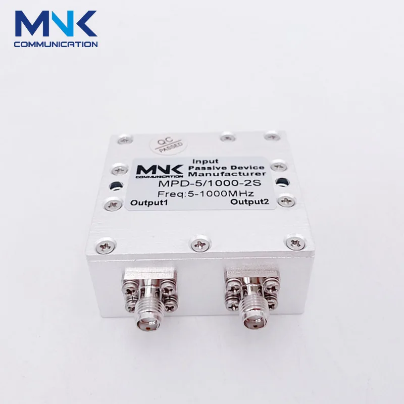 Small power low frequency 5 - 1000MHz 2 Way Wilkinson power divider fm antenna splitter
