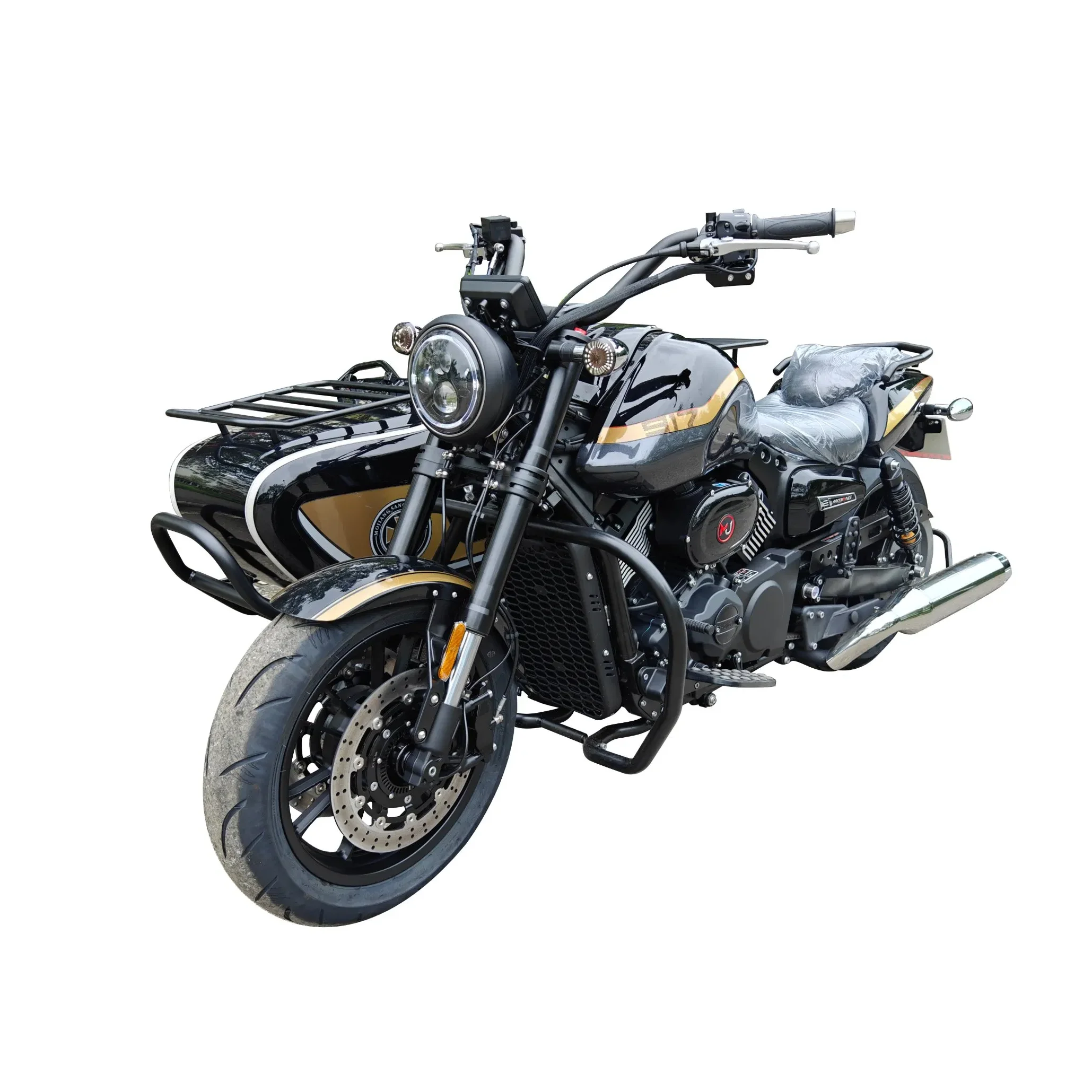 2025 Super Cool V-type Twin-cylinder Liquid-cooled Eight-valve Asynchronous Engine 800CC Motorcycle Sidecar for Travel