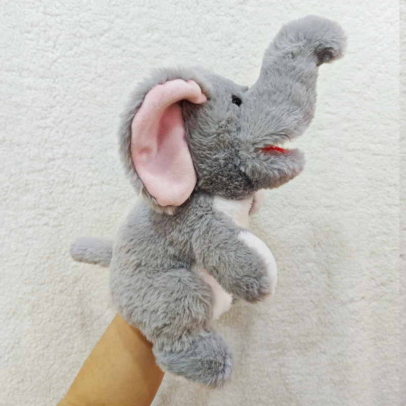 Cute Farm Animal Hand Puppets for Kids Plush Stuffed Puppet Toys Finger Puppets Tiger Monkey Educational Toys For Adult Kids