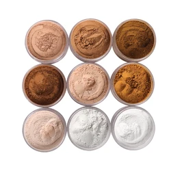 Pudaier 12 Colors Facial Loose Powder Setting Foundation Powder Concealer Brighten Makeup Waterproof Western Sea Anti