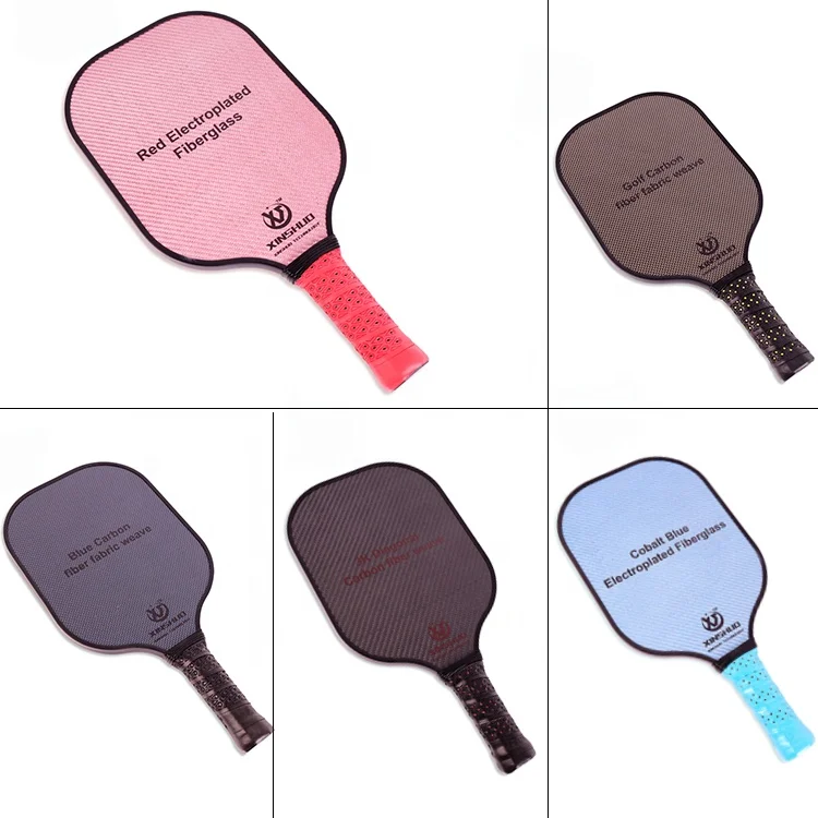 Custom LOGO Graphite ODM 3k Color Cloth Pp Carbon Fiber Honeycomb Filling outdoor Pickleball Paddle
