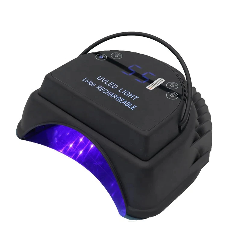 High Power Cordless Nail Gel Light 64W Wireless Gel nail Lamp With Handle