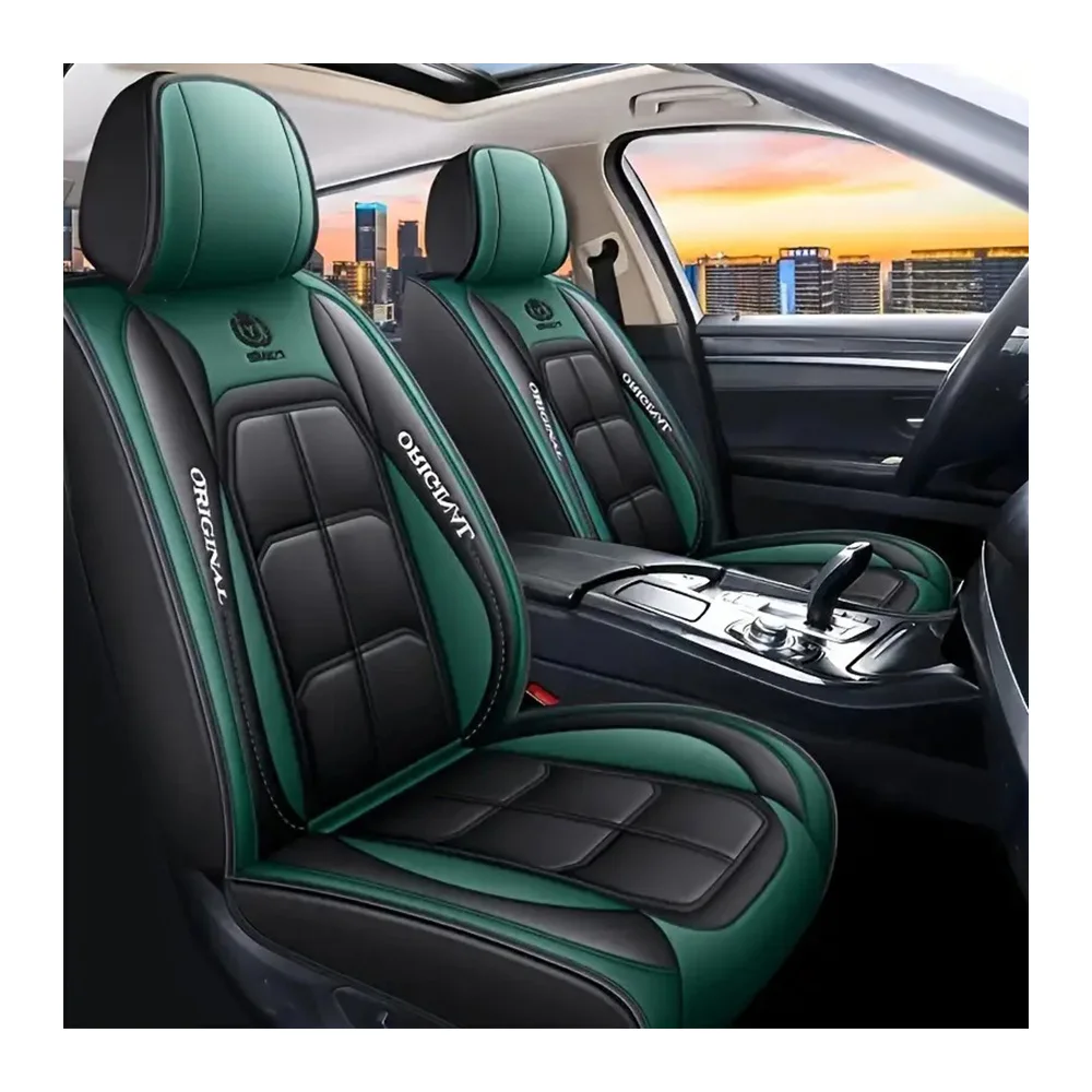 Single Front Wholesale Luxury Waterproof Leather 3D Red Black Gray Brown Car Seat Cover in stock for 90% car (Only 1PCS)