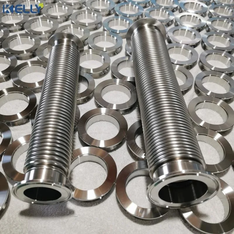 KF50 x 800mm Stainless steel Vacuum pipe Bellow Flexible Hose