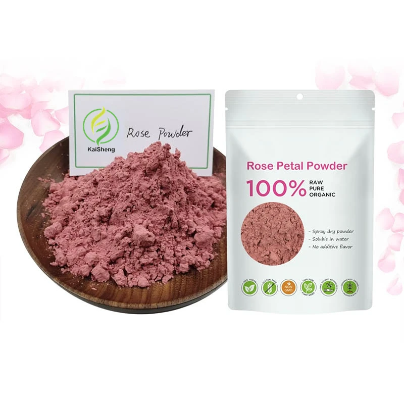 Hjgh Quality 100% Instant Water Soluble Organic Food Grade Rose Juice Powder Rose Petal Powder
