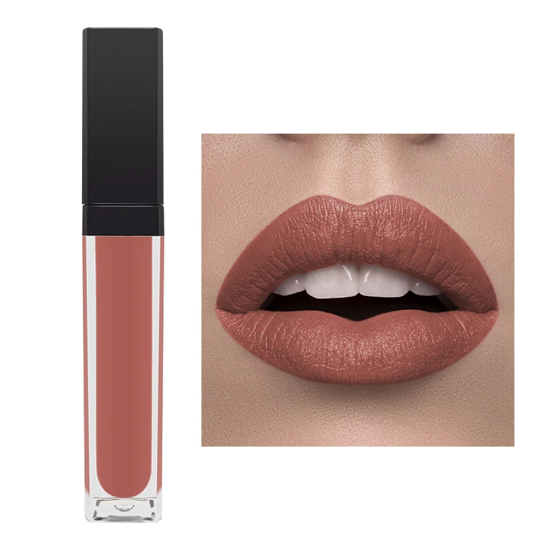 Low MOQ 33 Colors Custom Logo Matte Liquid Lipstick Private Label Vegan Lip Gloss Low Price for Wholesale