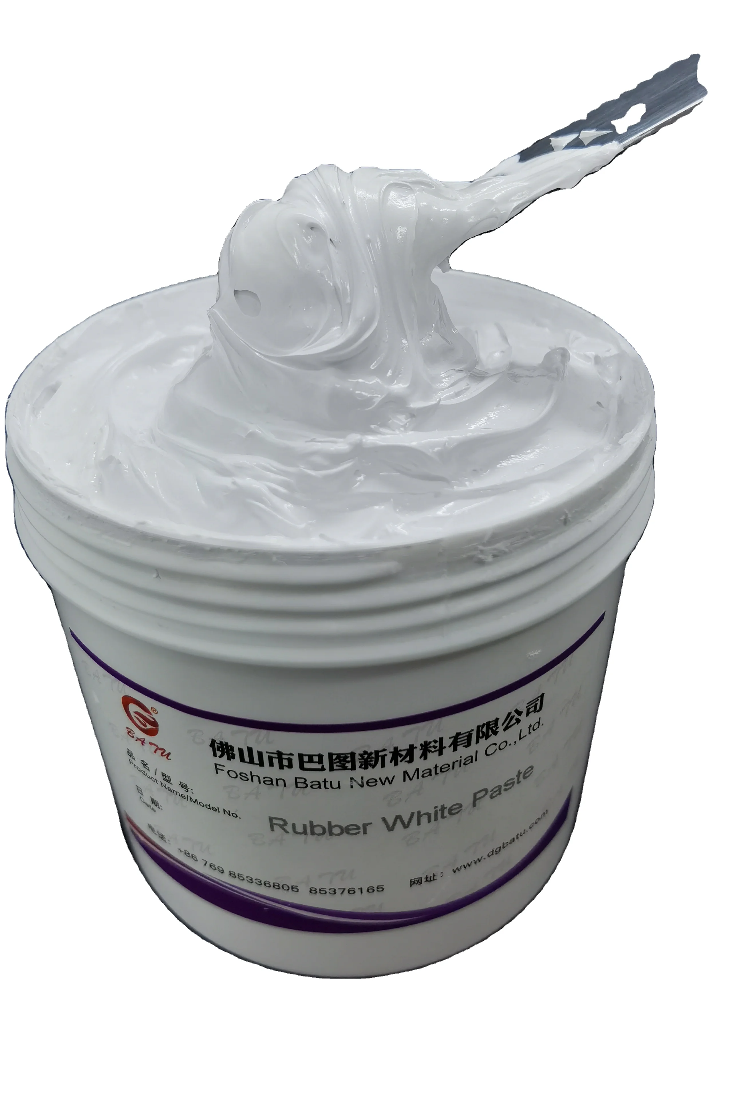 Water based ink textile printing rubber paste white paste for screen printing