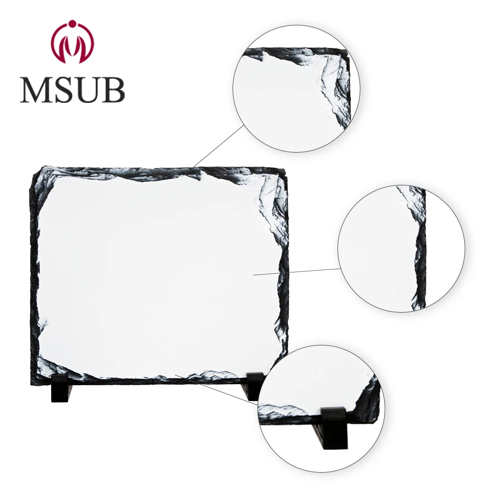 
2020 stone custom design Sublimation Photo Slate Rock Plaque decoration 