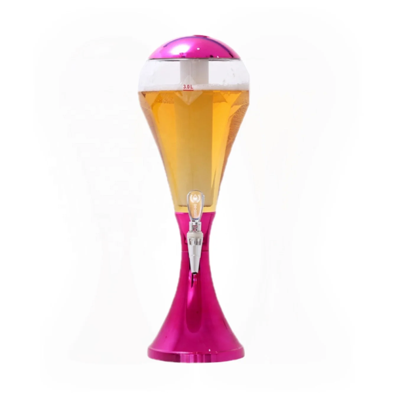 Wholesale popular beer kegs Commercial Cola Beer Tower Bar Party Buffet Beverage machine Ice tube 3L Beer Tower custom logo