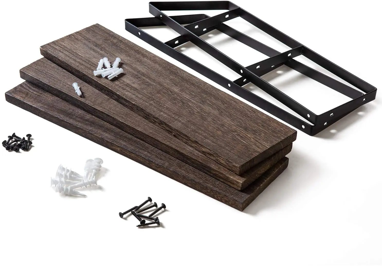 Wall Shelf Hanging Storage Furniture Metal Antique Industrial Vintage Rustic Solid Wood Mounted Wall Floating Shelves For Wall