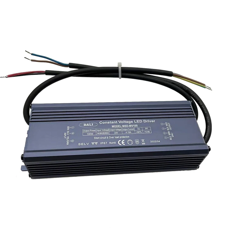 dali ip65 dimmable waterproof led driver 100w 24v switching power supply  for led light