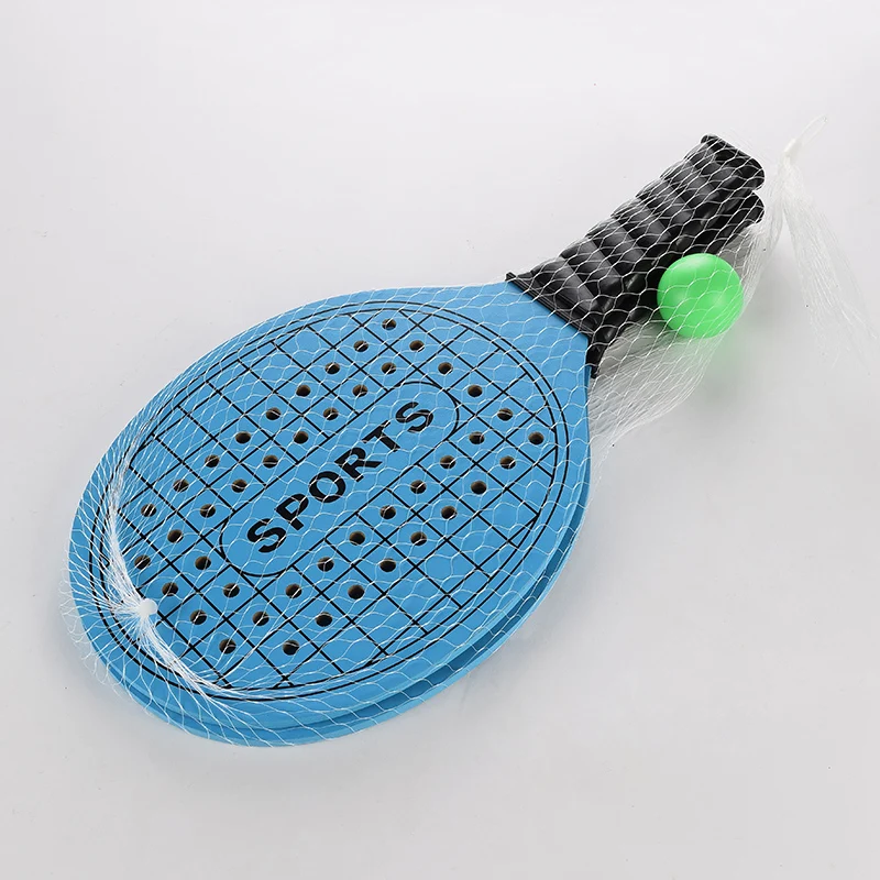 Custom professional outdoor sport high quality MDF wooden beach tennis paddle racket with ball