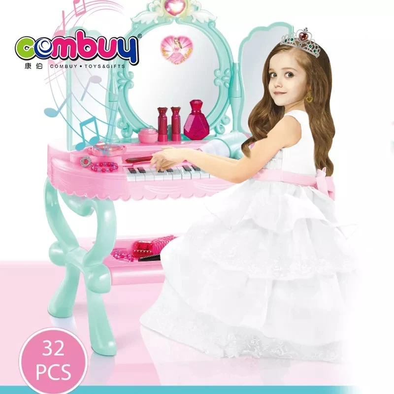 Mini simulation pink kids play toys kitchen for cooking game