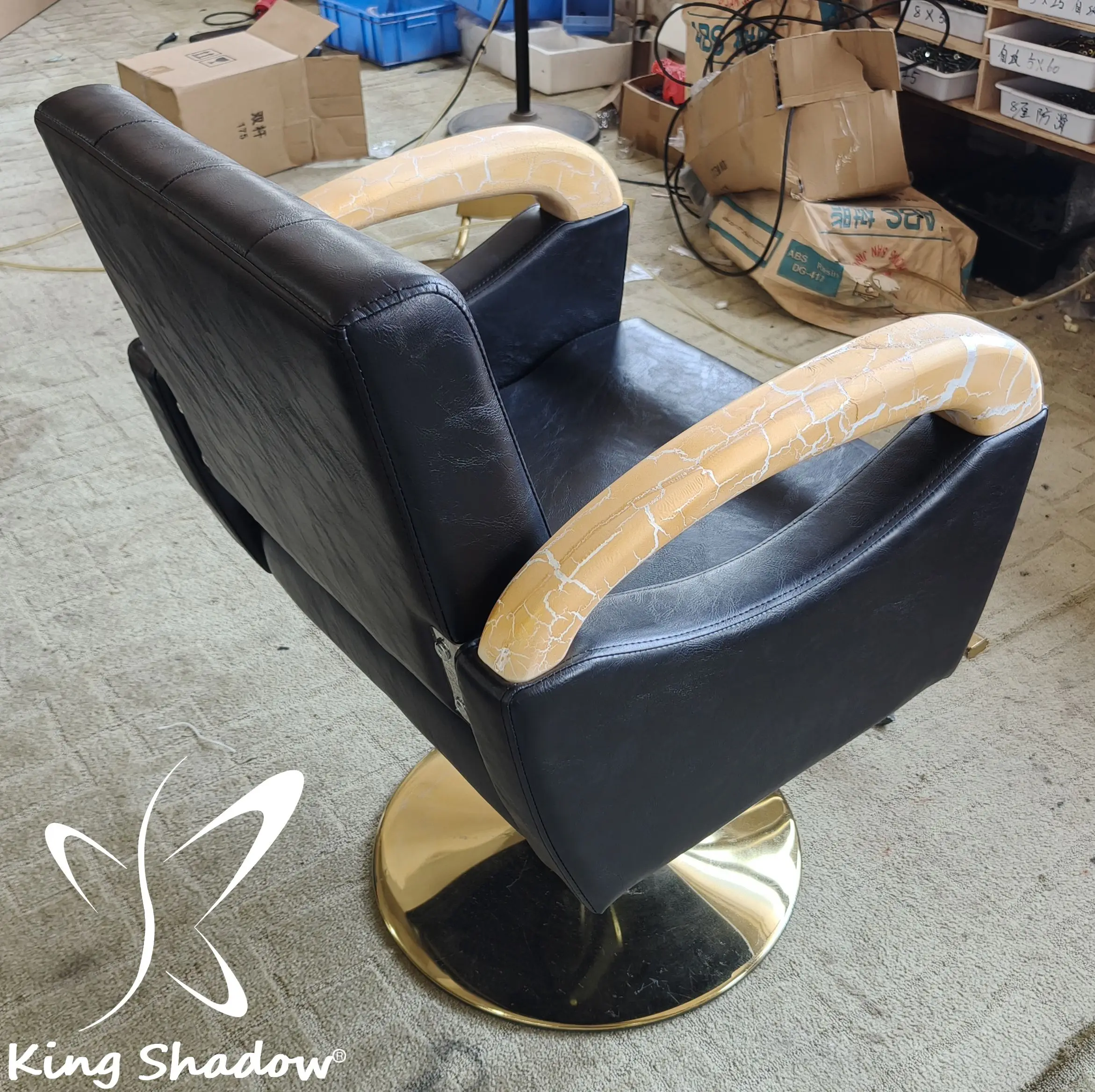 low price modern hair salon furniture black simple style barber shop styling chair