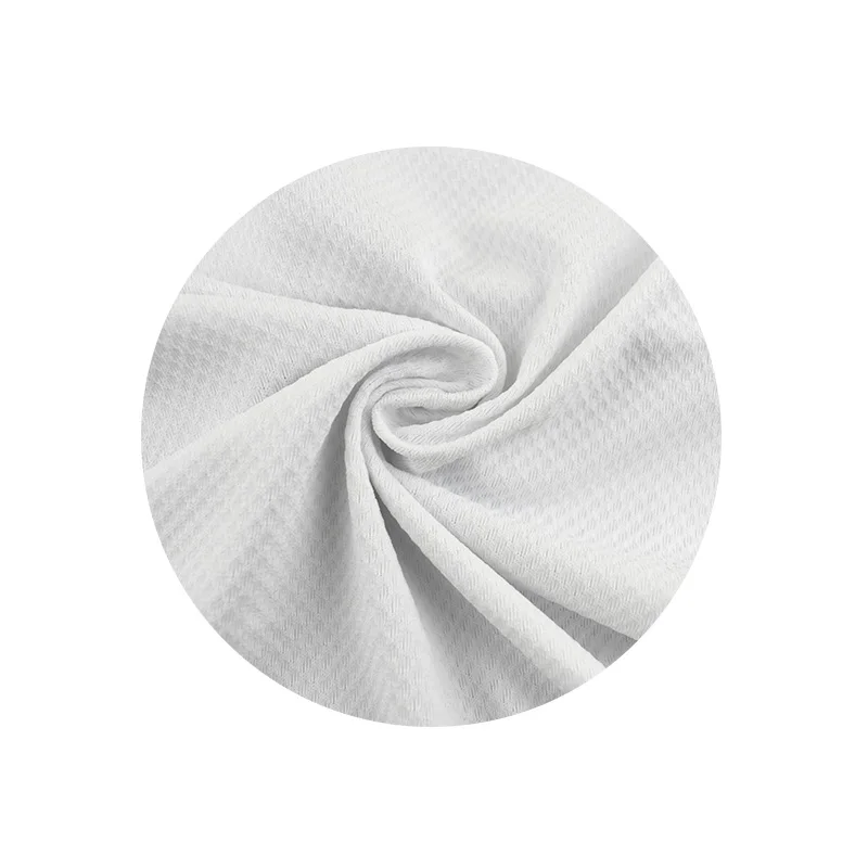 Sun-protective clothing fabric plain dyed waterproof pique fabric