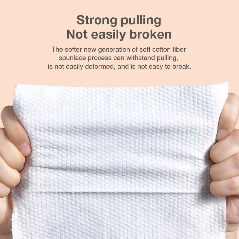 Soft wipe dry and wet dual-purpose baby disposable face wash bear towel thickened facial cleanser 60 puffs