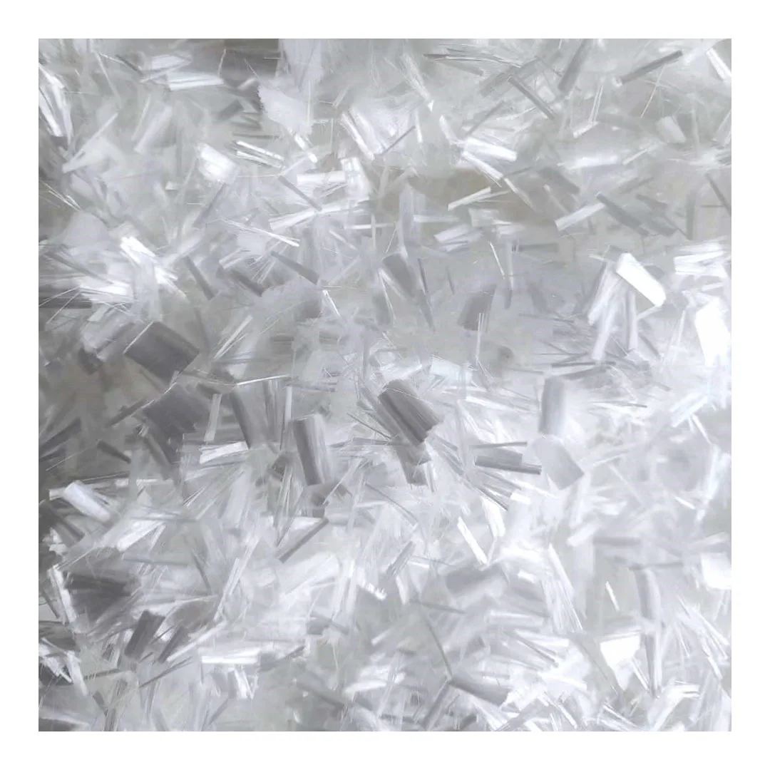 White Concrete Reinforcement Fiber Anti Cracking Synthetic Polymer Microfiber