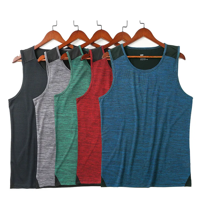 Wholesale Sleeveless Sportswear Singlet Plus Size Workout Fitness Gym Tank Top Man Solid Sport Vest