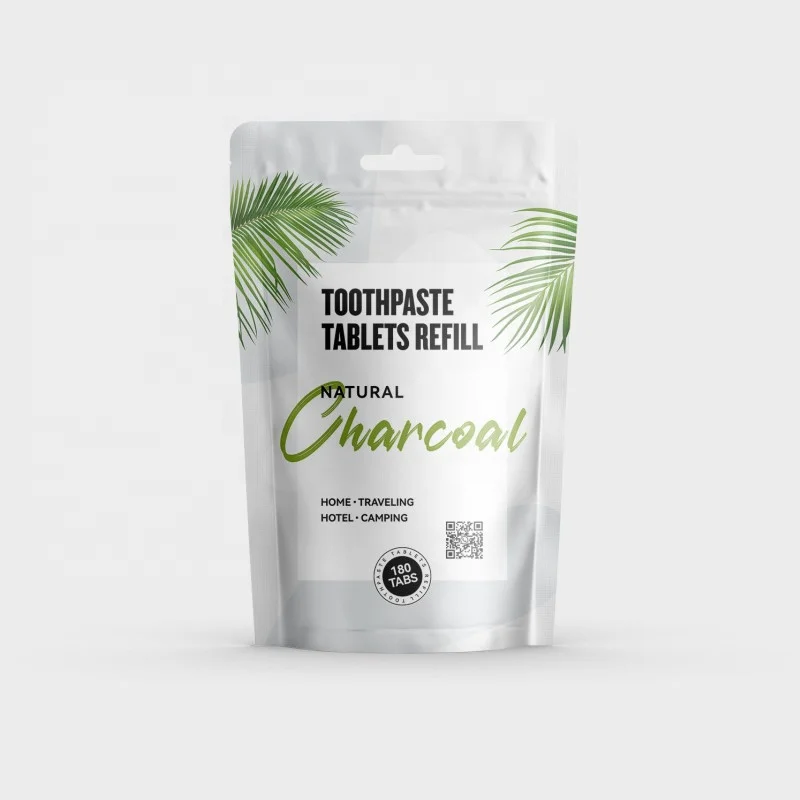 Travel Toothpaste Tablets Natural Watermelon Flavor Fluoride Free Plastic-Free