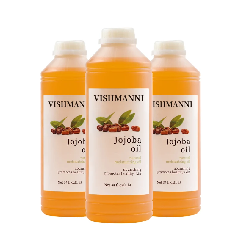 
100% Organic Cold Pressed Golden Jojoba oil For Dry Repair Treatment Hair Carrier Oil 