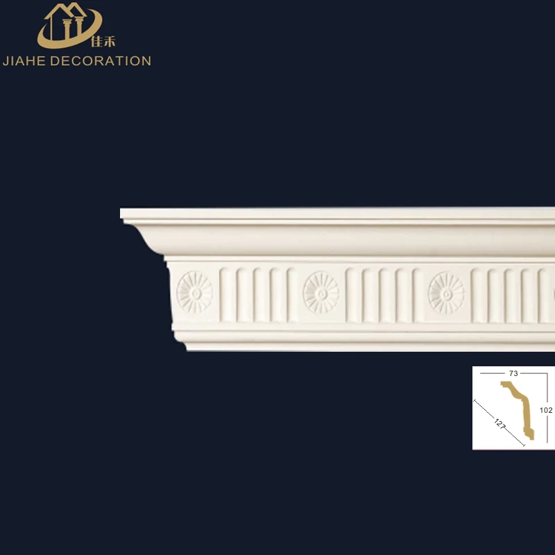 
China Manufacturer High quality Polyurethane cornice moulding PU crown molding 