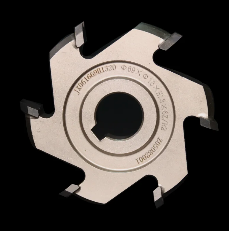 Factory Wholesale Six Teeth 69x16x13 R2 TCT Edge Banding Fine Trimming Cutter for Woodworking Edge Bander