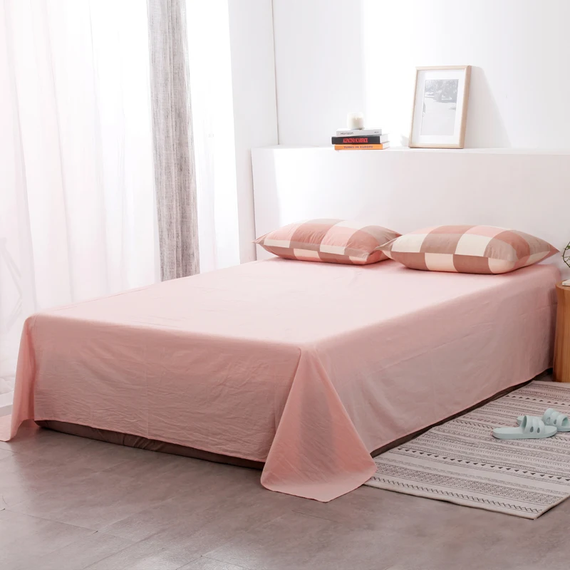 Adult Age Group bed cover sheet hot selling 100% cotton king bed sheet set Stripes Pattern single duvet cover for home use