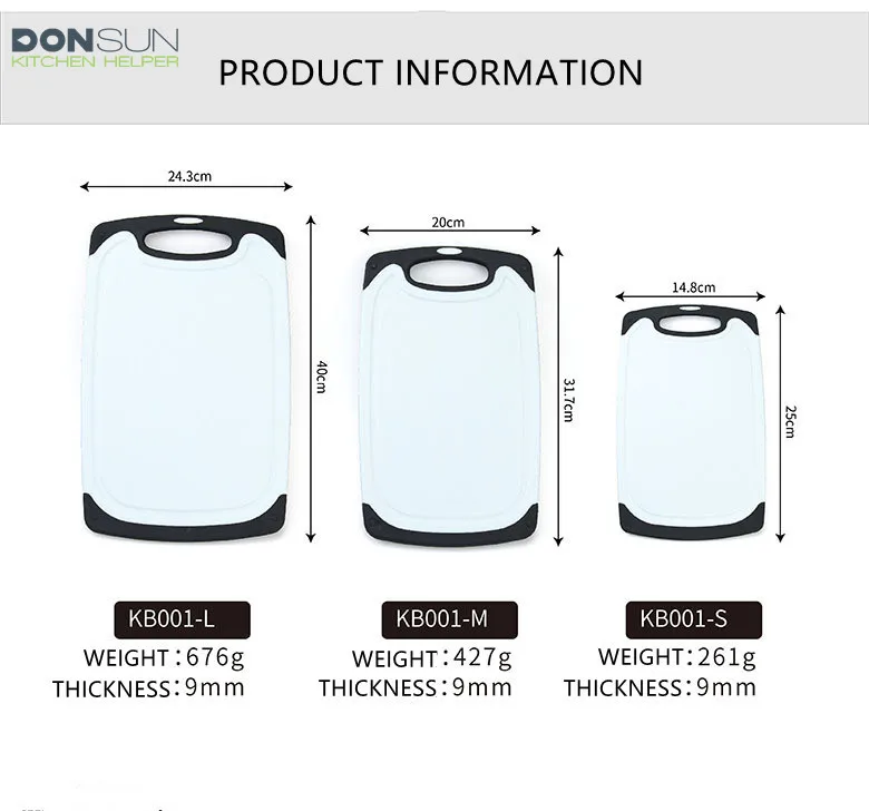 Kitchen Chopping Board Dishwasher Safe Plastic Cutting Board kitchen chopping Board