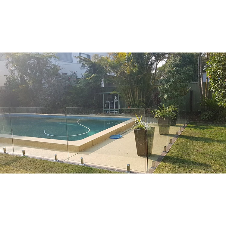 Mezzanine Side Mounting Glass Pool Balustrade For Australia