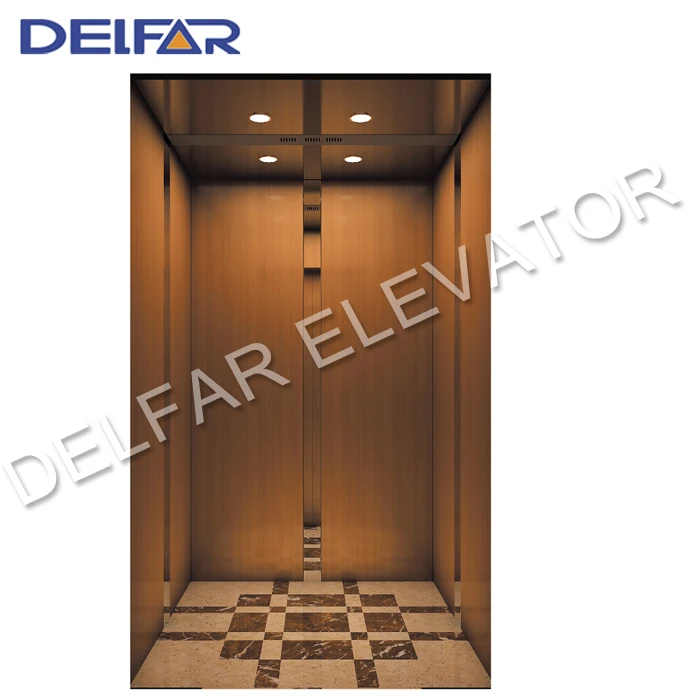 Quiet and stable gearless 630 kg passenger elevator for residential